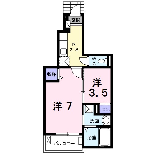 ハイツ・ＪＩＮ　住吉IIの間取り