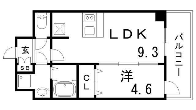 プレサンスＴＨＥ神戸の間取り