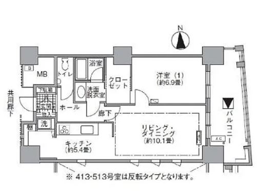 【アクティ汐留の間取り】