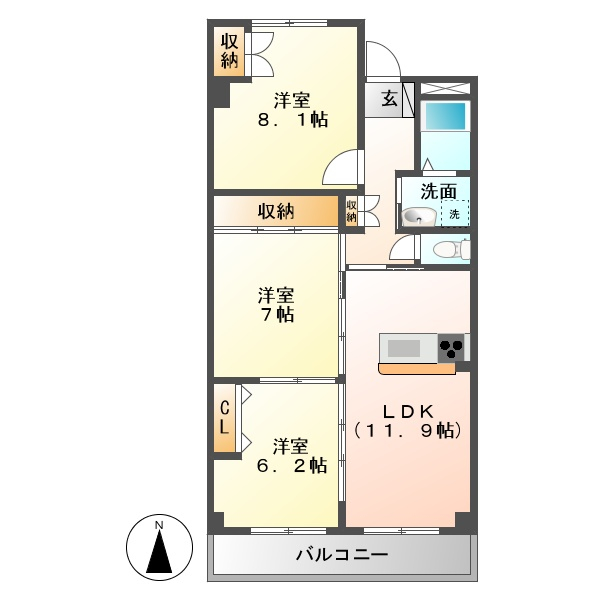 小林保ビル（犬山）の間取り