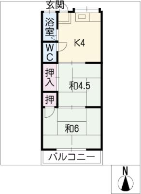 コーポ分地の間取り