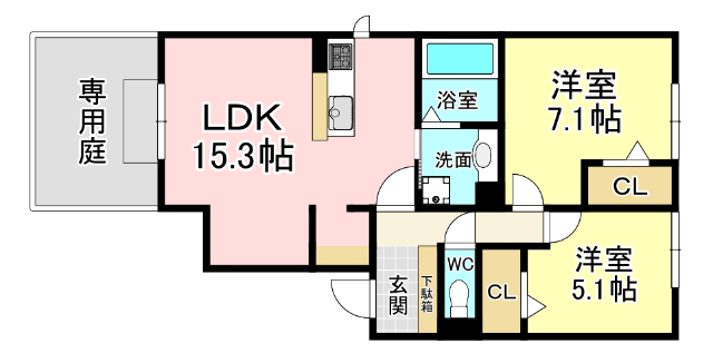 ＶＩＬＬＡ　ＴＡＫＫ　上到津の間取り