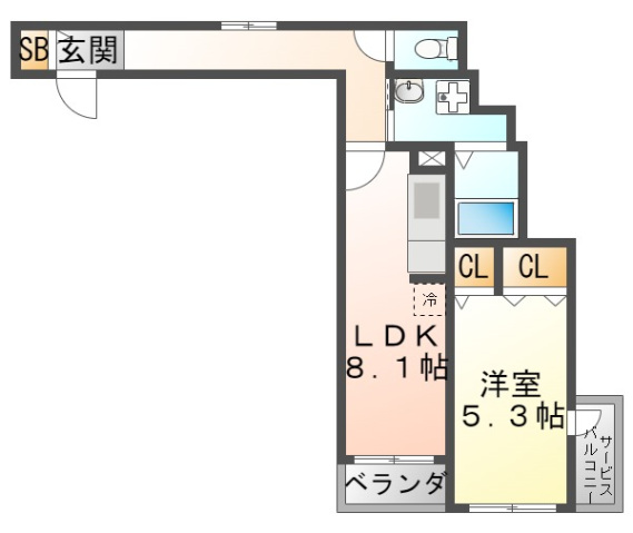 エスポアール上山手の間取り