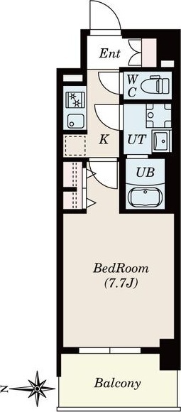 名古屋市瑞穂区神穂町のマンションの間取り