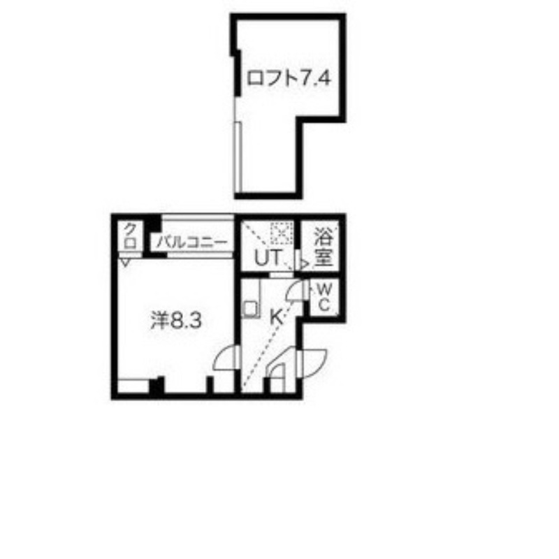 堺市堺区永代町のマンションの間取り