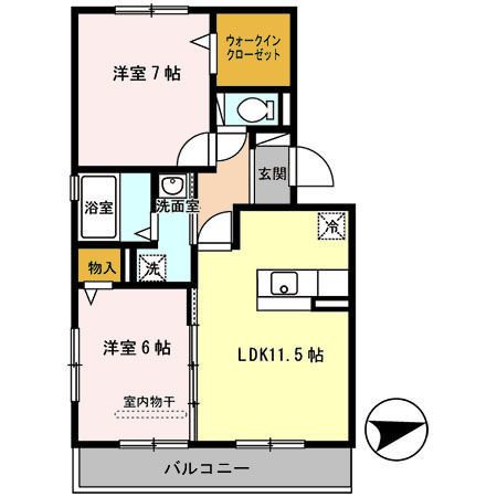 シャルム・ポンテ重根の間取り