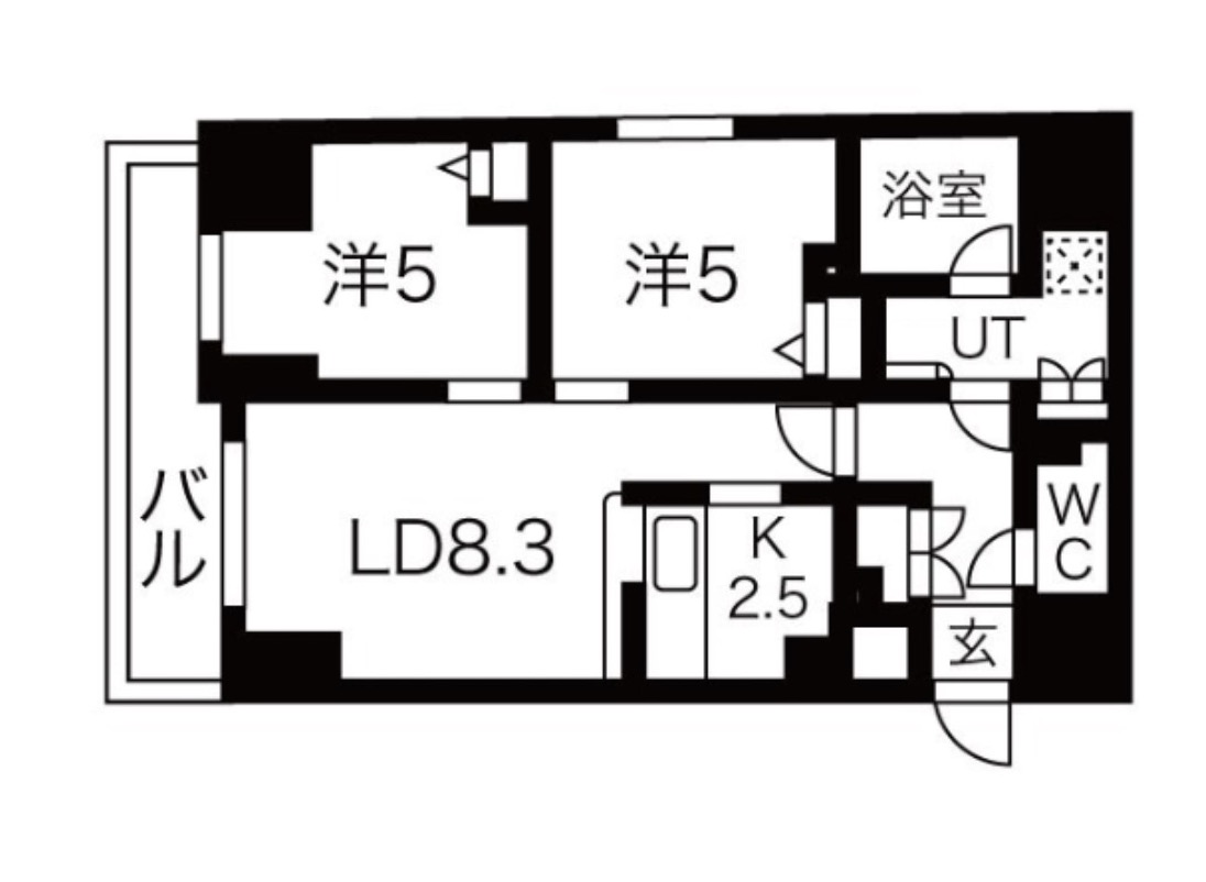 荒川区南千住のマンションの間取り