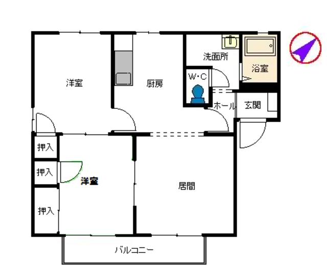 アークプラザ仲原の間取り