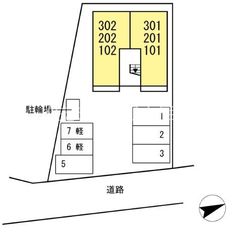 【（仮）D-ROOM桜井町の駐車場】