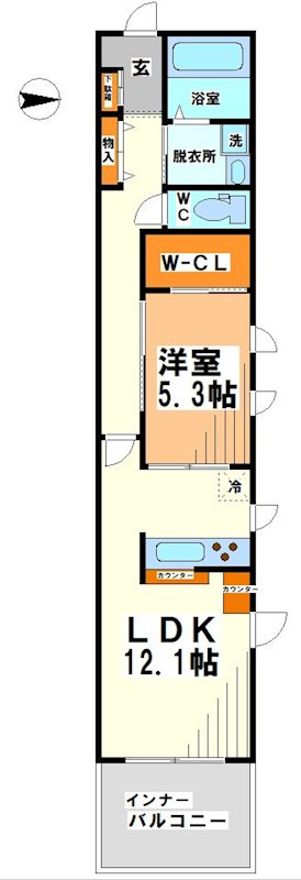 パークエレメント府中の間取り