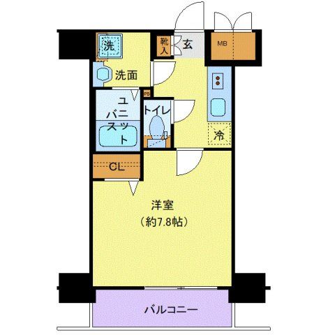 新宿区中落合のマンションの間取り