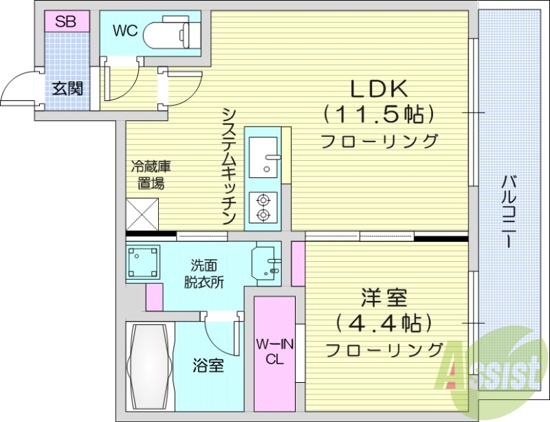 DPレジデンス63の間取り