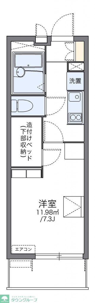 【レオパレスＷＩＳＴＥＲＩＡの間取り】