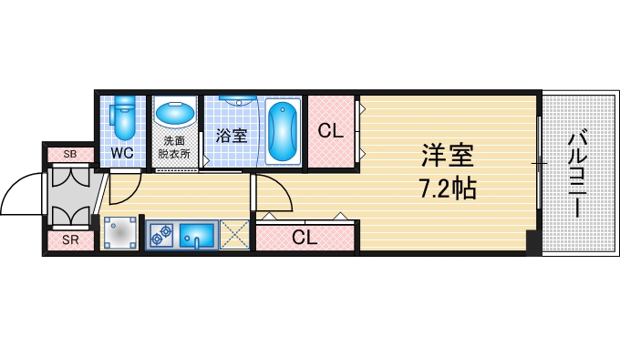 エステムコート名古屋　TWIN　EASTの間取り