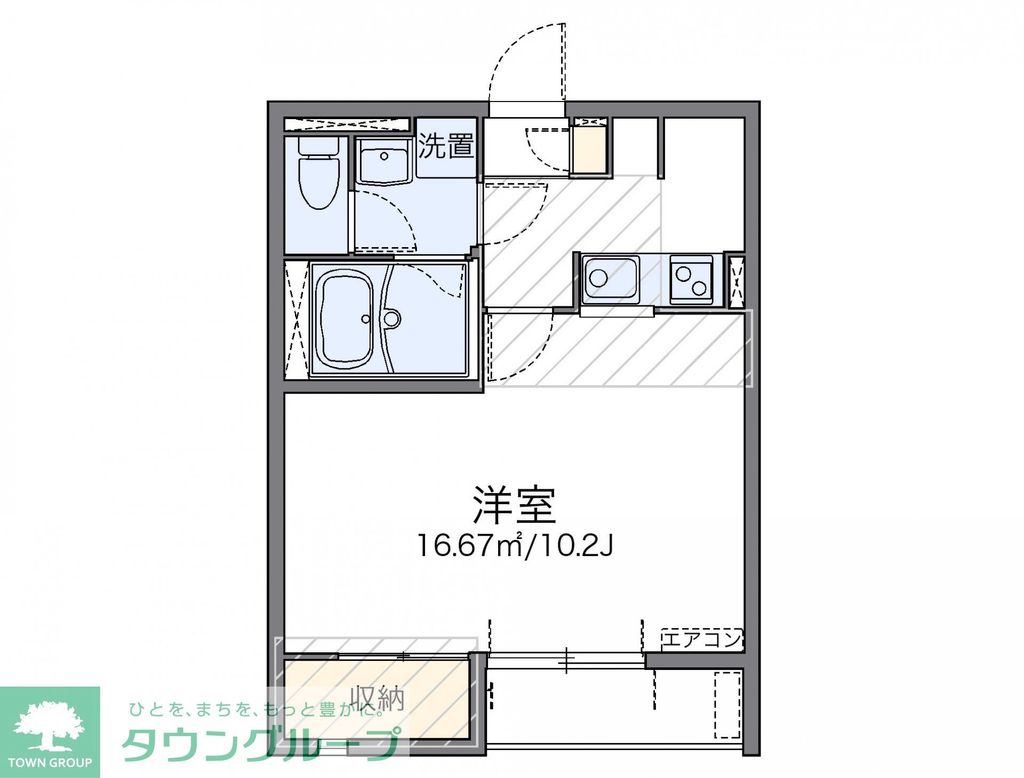 船橋市夏見のアパートの間取り