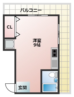 富田林市常盤町のマンションの間取り