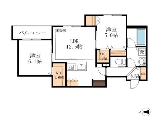 ベルアベニールの間取り