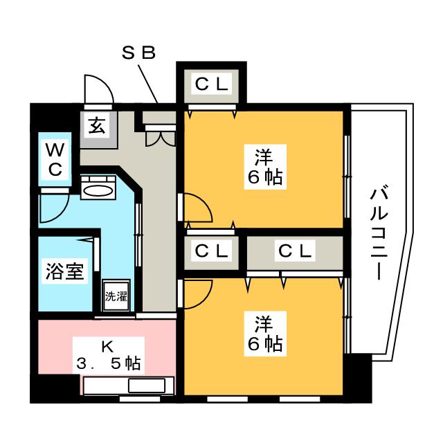 ＴＨＥ　ＲＥＳＩＤＥＮＣＥ　ＩＭＡＩＫＥ　ＮＯＲＴＨの間取り