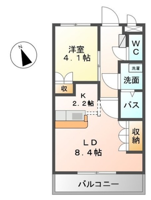 和歌山市平井のアパートの間取り