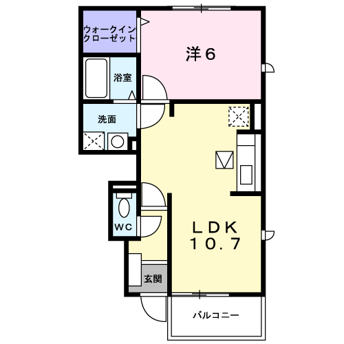 サンパティークIVの間取り