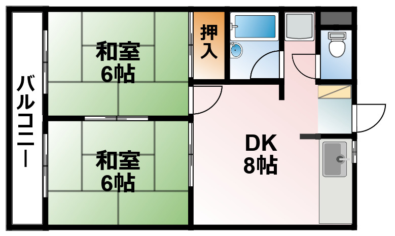 いすみ市岬町椎木のマンションの間取り