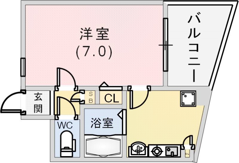 ラナップスクエア神戸県庁前の間取り