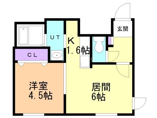 札幌市白石区栄通のマンションの間取り