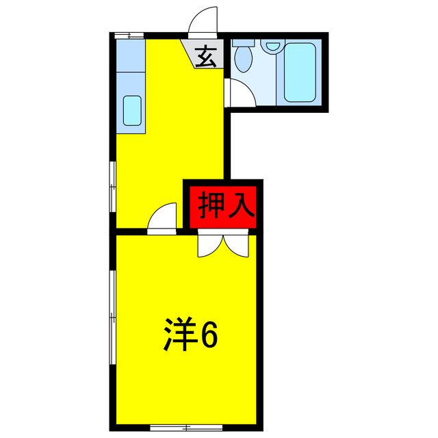 市原市草刈のアパートの間取り