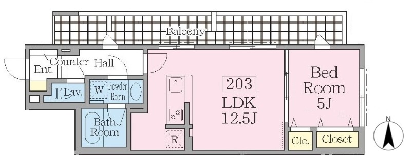 コリーヌ駒場池尻の間取り