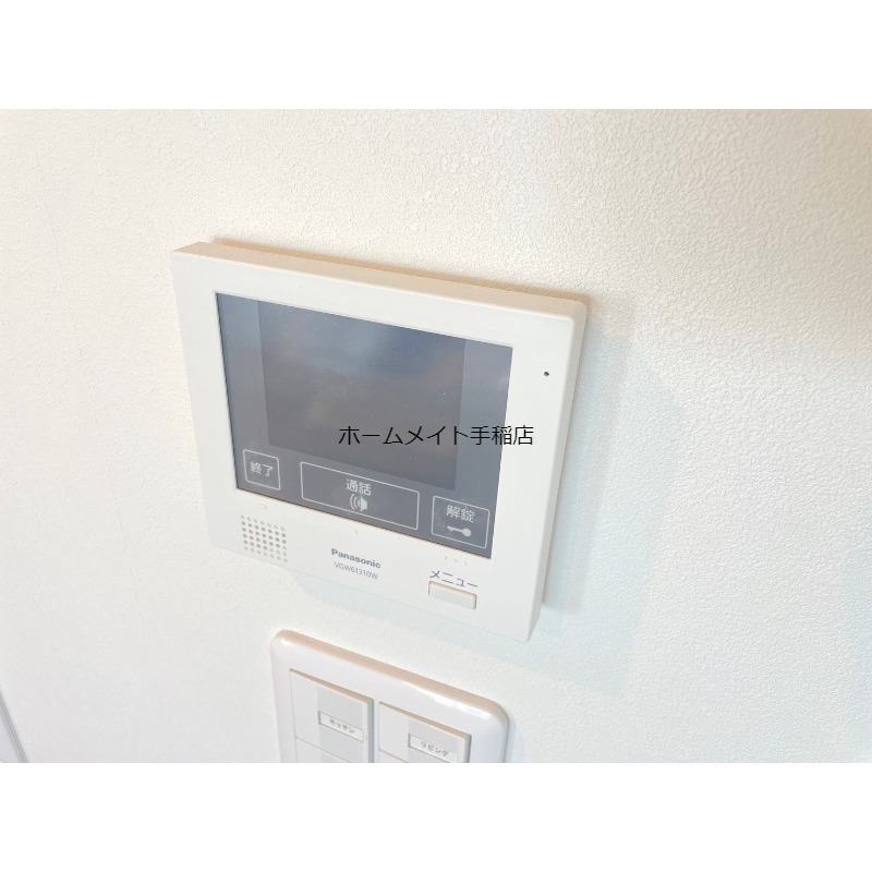 セキュリティ　モニター付きインターホンで安心です♪