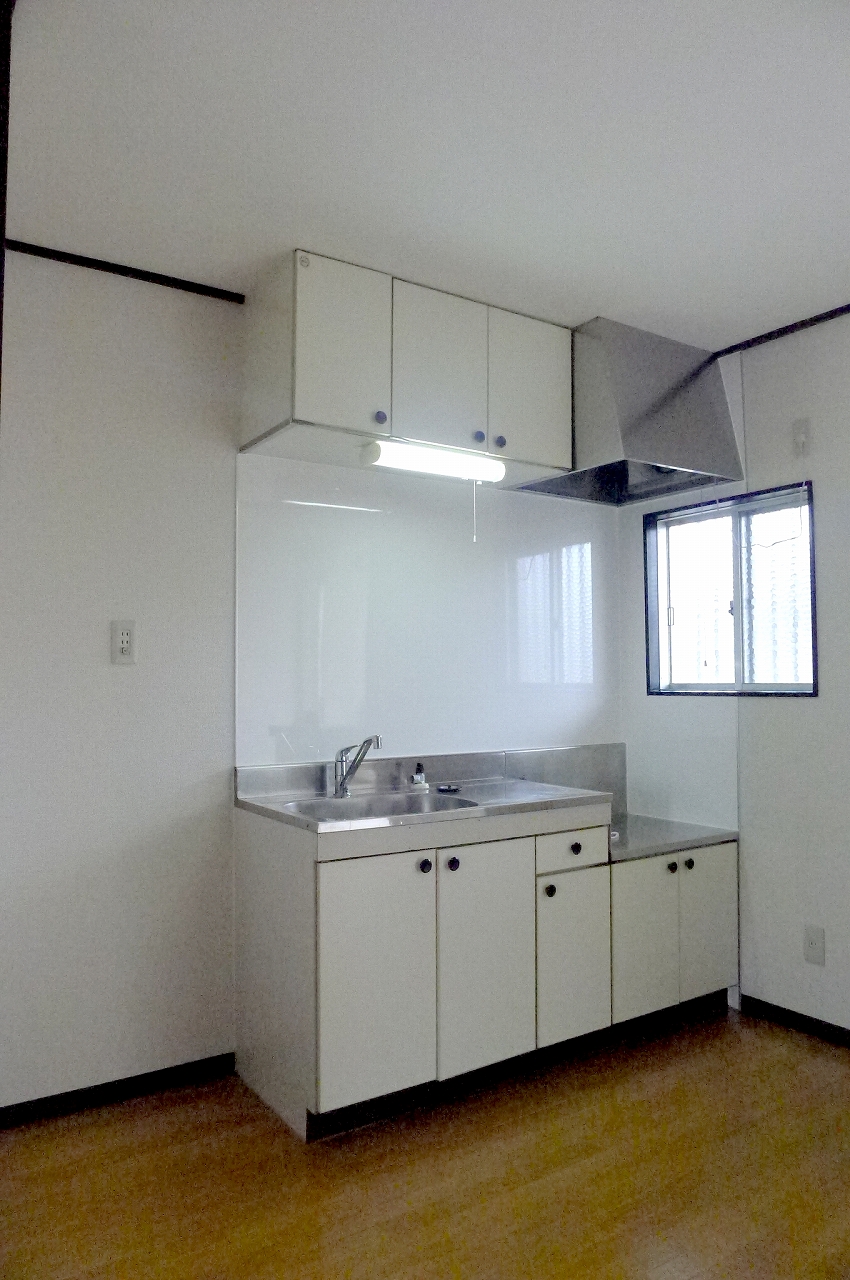 キッチン　2口ガスコンロ設置可