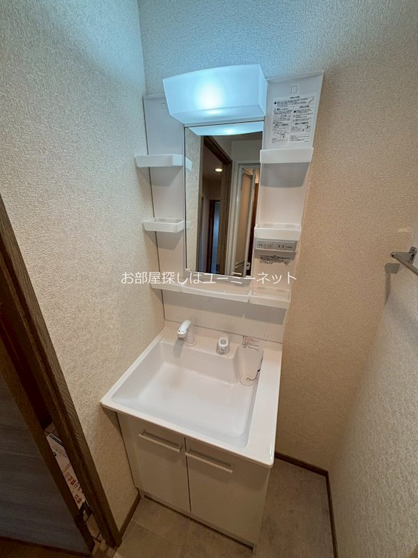 洗面設備　201号室の写真です。現況と相違がある場合は、現況優先。