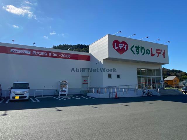 ドラックストア　くすりのレデイ西大洲店（ドラッグストア）まで354m