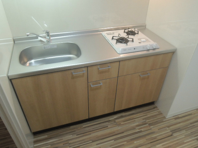 キッチン　２口ガスシステムキッチン