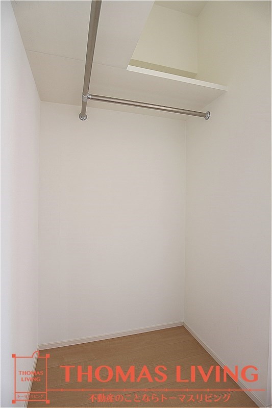 収納　大容量のウォークインクローゼットです。