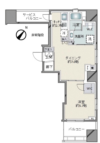 パークホームズ浜松町の間取り写真