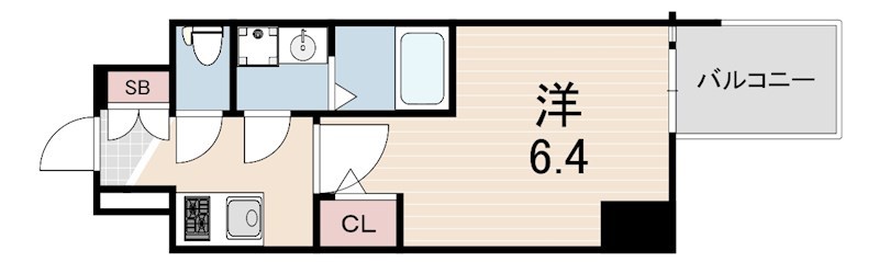 エスリード神戸三宮ヒルズの間取り写真