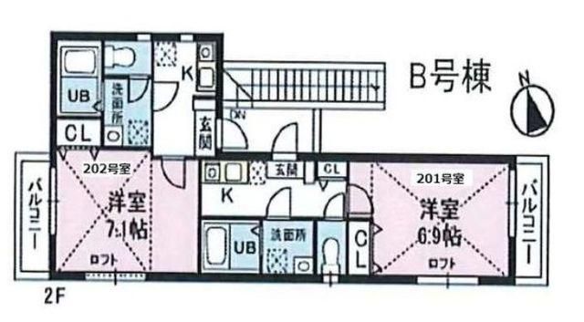 グランエールの間取り写真