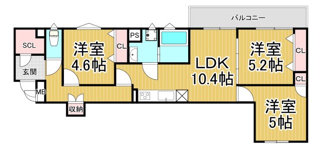 仮)光明町新築アパートの間取り写真