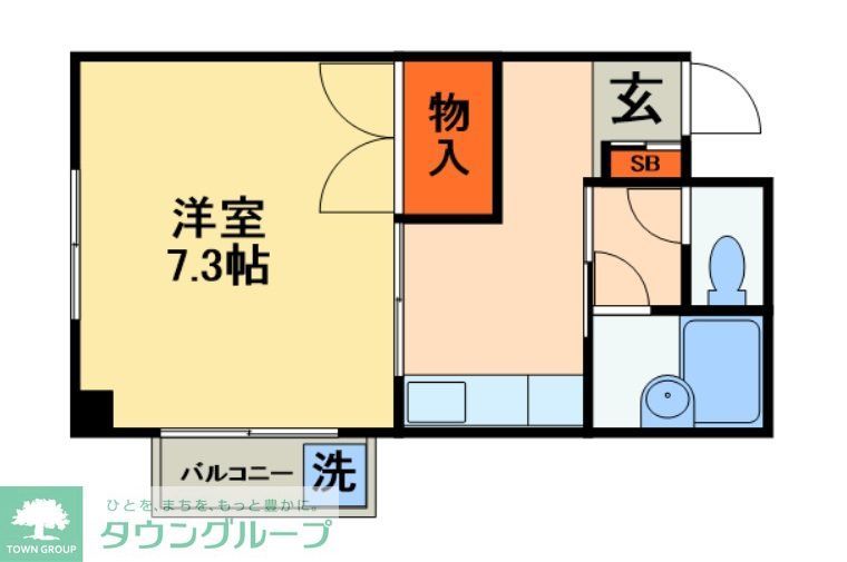 東武野田線 船橋駅 徒歩11分 4階建 築41年の間取り写真