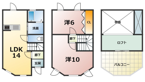 ＪＲ東海道本線 東刈谷駅 徒歩13分 3階建 築25年の間取り写真