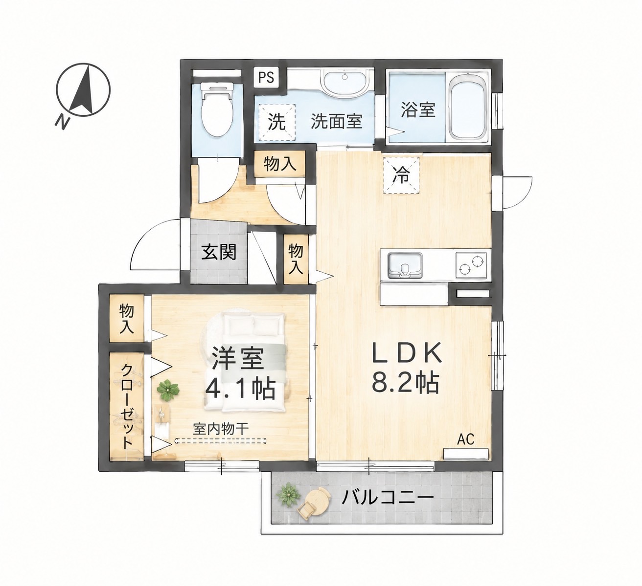 Avenue城山の間取り写真