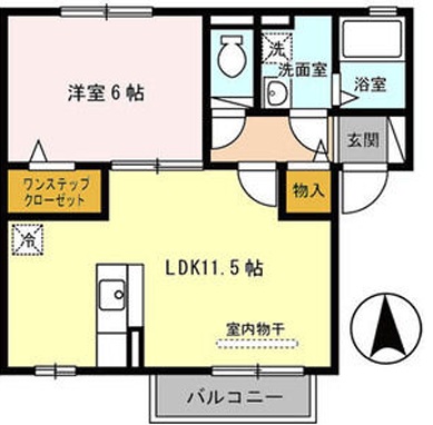 アムール A棟の間取り写真