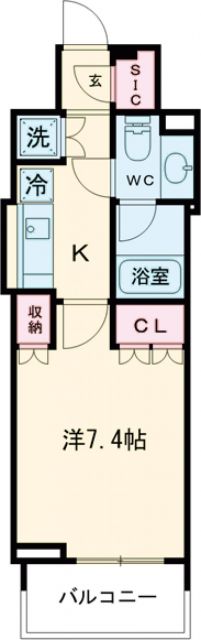 WILL VERT東十条の間取り写真