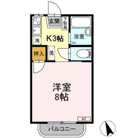 コーポあいの間取り写真