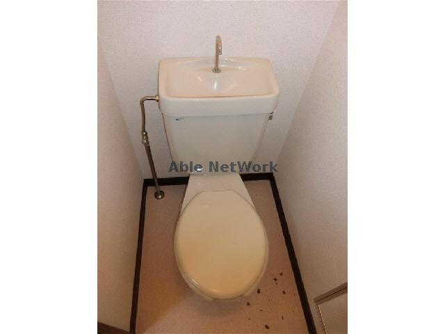 名鉄西尾線 西尾口駅 徒歩7分 2階建 築37年のトイレ写真