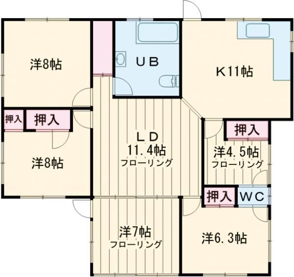 バンブーヴィレッジの間取り写真