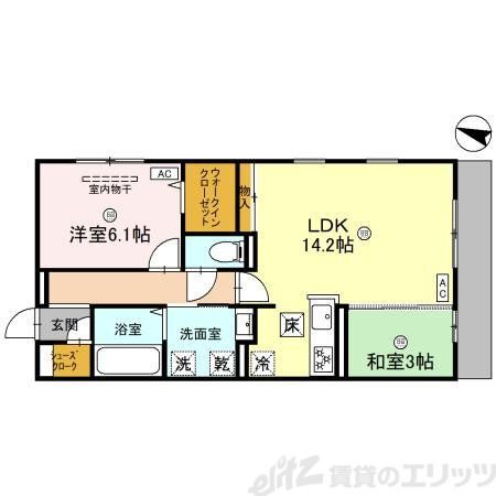 Elysion上新庄の間取り写真