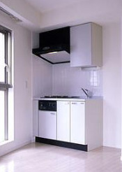 キッチン　ガスコンロ付です。