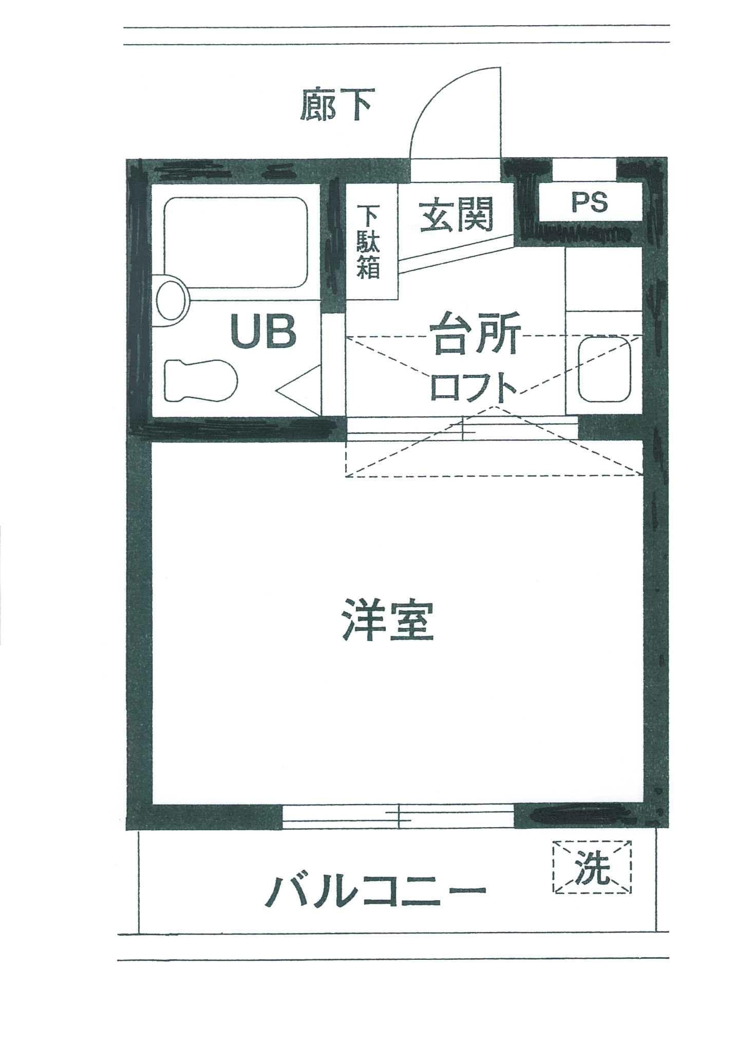 ヴィラ一ノ割弐番館の間取り